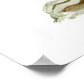 Vintage Orchid-Blume - Poster (Ecke)