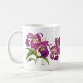 Vintage Orchideen-Blumen-Tasse Kaffeetasse (Links)