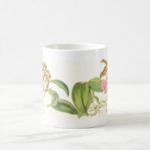 Vintage Orchideen-Blumen-Tasse Kaffeetasse (Mittel)