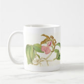 Vintage Orchideen-Blumen-Tasse Kaffeetasse (Links)