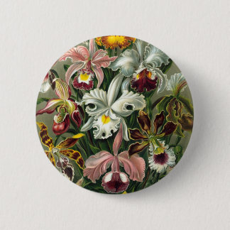 Vintage Orchideen Button