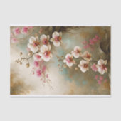 Vintage Orchideen Seidenpapier (Vorderseite)