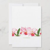 VINTAGE ORCHINNEN - WEDERINVITATION| PINK GREICH EINLADUNG (Rückseite)