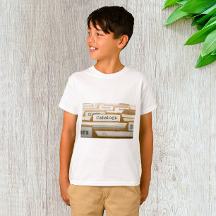 Vintage-Ordner-Kataloge Tab-Organisation T-Shirt