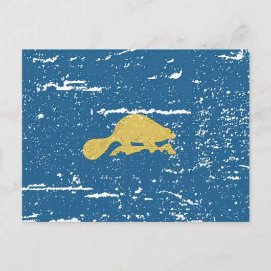 Vintage OREGON Fahne Postkarte (Vorderseite)