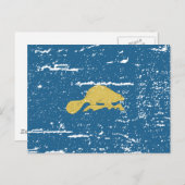 Vintage OREGON-Flag Postkarte (Vorne/Hinten)