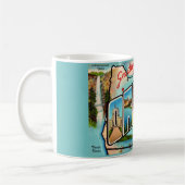 Vintage Oregon Grußkarte Kaffeetasse (Links)