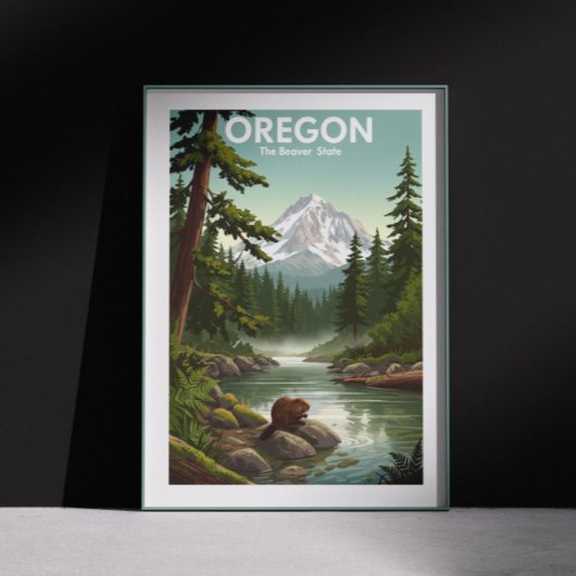 Vintage Oregon Poster
