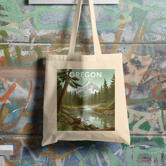Vintage Oregon Tragetasche