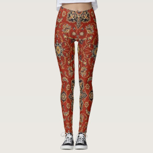 Vintage orientalische persische Wolldecke-Leggings Leggings