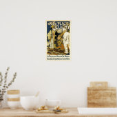 Vintage Orientalische Rug-Werbung Poster (Küche)