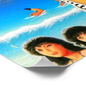 Vintage Orientalische Sommermädchen Poster (Ecke)