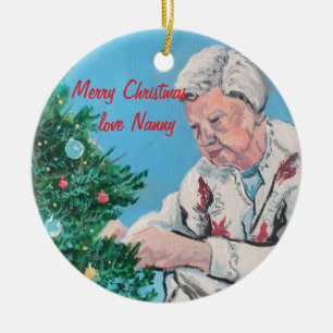 VINTAGE ORIGINAL Art Blues/Grüne Aquarellfarbe NAN Keramik Ornament