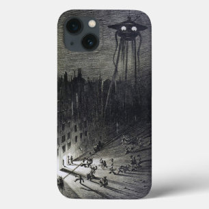 Vintage originale Alien-Invasion schwarz weiß grau Case-Mate iPhone Hülle