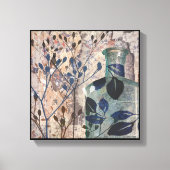 Vintage Originalflaschen und Foliage Leinwanddruck (Vorderseite)