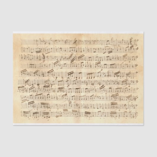 Vintage Originalmusik (nicht KI) Notennummer 1 Seidenpapier (Vorderseite)