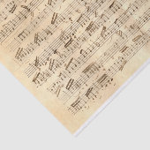 Vintage Originalmusik (nicht KI) Notennummer 1 Seidenpapier (Ausschnitt)