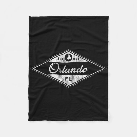Vintage Orlando Fleecedecke (Vorderseite)