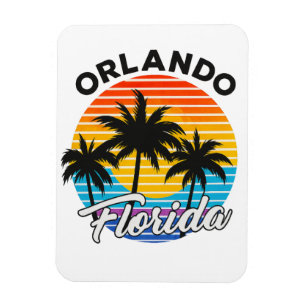 Vintage „Orlando Florida“ Retro-Sonnenuntergang un Magnet