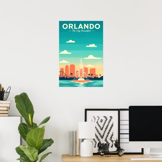 Vintage Orlando Poster (Heimbüro)