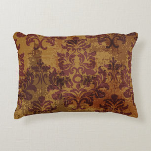 Vintage-Ornament, barocke Rokoko-Textur. Dekokissen