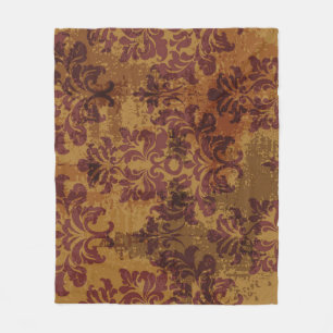 Vintage-Ornament, barocke Rokoko-Textur. Fleecedecke