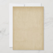 Vintage Ornament Floral Birthday Einladung (Rückseite)