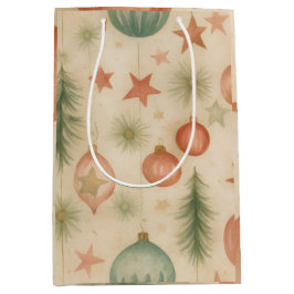 Vintage Ornament Gift Bag Mittlere Geschenktüte