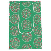 Vintage ornament holiday wrapping paper mittlere geschenktüte (Rückseite)