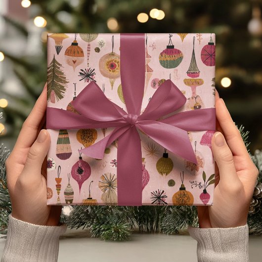 Vintage-Ornament-Muster Geschenkpapier