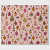 Vintage-Ornament-Muster Geschenkpapier (Flach)