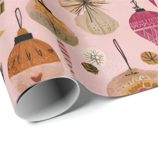 Vintage Ornament Pattern Geschenkpapier (Rolleneckpunkt)