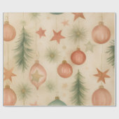 Vintage Ornament Wrapping Paper Geschenkpapier (Flach)