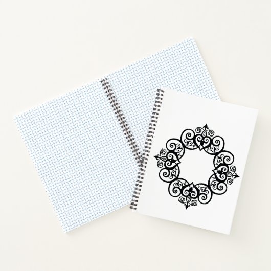 Vintage Ornamental Frame Notizblock (Innenseite)