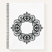 Vintage Ornamental Frame Notizblock (Vorderseite)