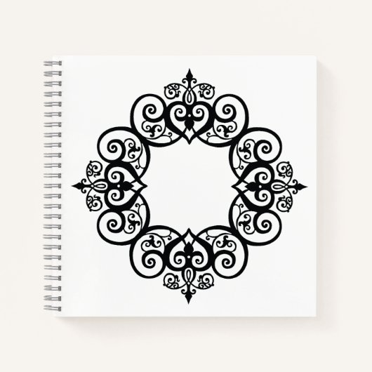 Vintage Ornamental Frame Notizblock (Vorderseite)