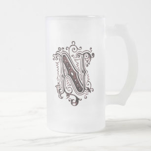 Vintage Ornamental 'N' - Tasse