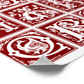 Vintage Ornamentalalphabet - Print Poster (Ecke)