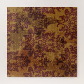 Vintage Ornamente, barocke Rokoko-Textur. Puzzle (Horizontal)