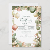 Vintage Ornamente Botanisches Party Einladung (Vorderseite)