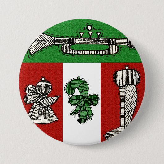 Vintage Ornamente Button (Vorderseite)