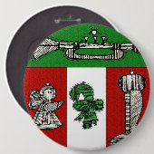 Vintage Ornamente Button (Vorne & Hinten)