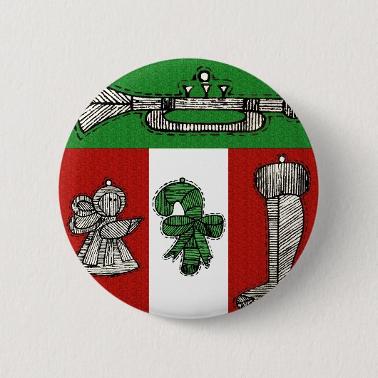 Vintage Ornamente Button (Vorderseite)