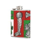 Vintage Ornamente Flachmann (Links)