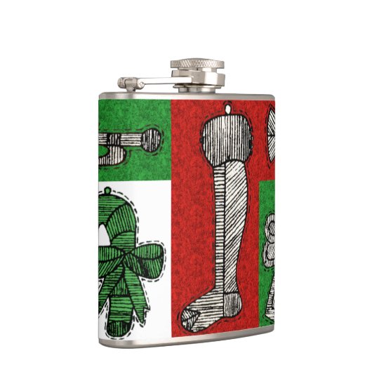 Vintage Ornamente Flachmann (Rechts)