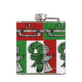 Vintage Ornamente Flachmann (Rückseite)