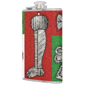 Vintage Ornamente Flachmann (Links)