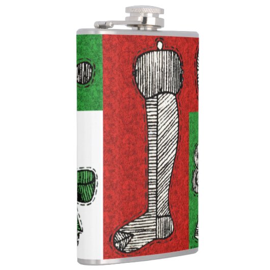 Vintage Ornamente Flachmann (Rechts)