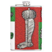 Vintage Ornamente Flachmann (Vorderseite)