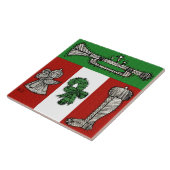 Vintage Ornamente Fliese (Seite)